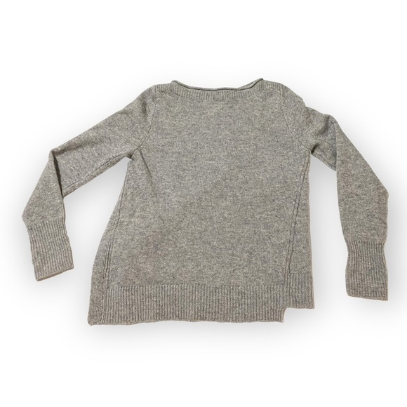 Brochu Walker Layered Wool & Cashmere-Blend Sweater, Gray/white, Size S - Picture 8 of 16